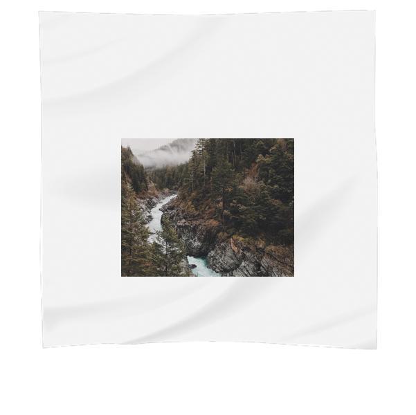 River Between Forest During Daytime Scarf