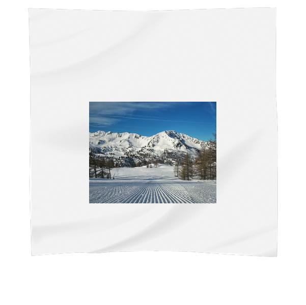Snow Covered Mountain During Daytime Scarf