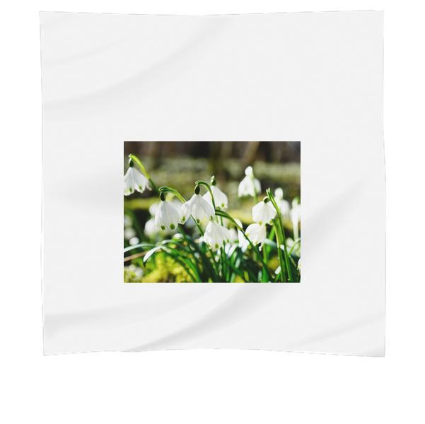 Shallow Focus Photography Of White Flower Scarf