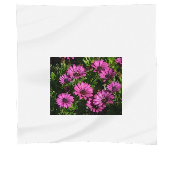 Purple Petal Flowers During Daytime Scarf