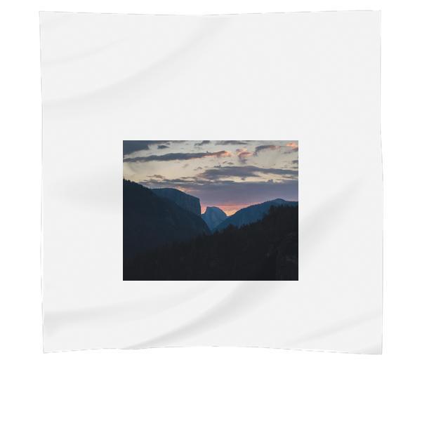 Mountain Hill During Sunset Scarf