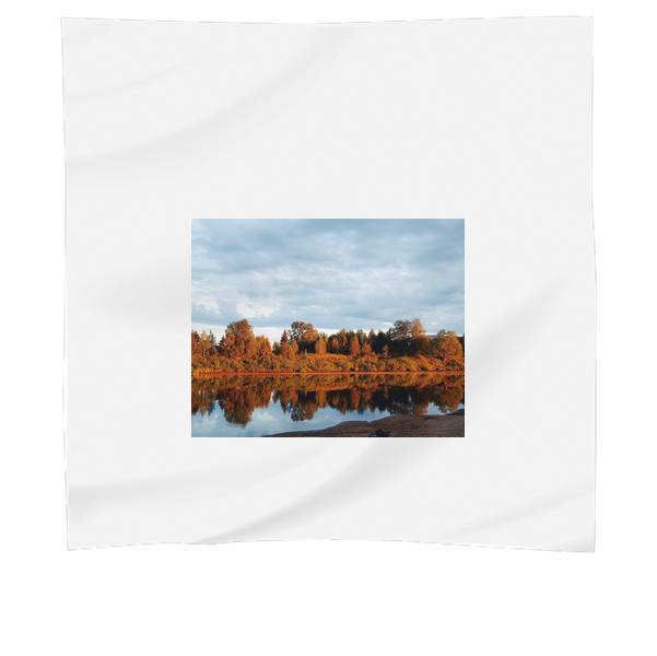 Photo Of Trees Near The Lake During Daytime Scarf
