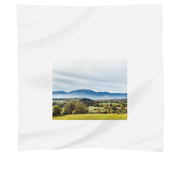Landscape Mountains Nature Trees Scarf
