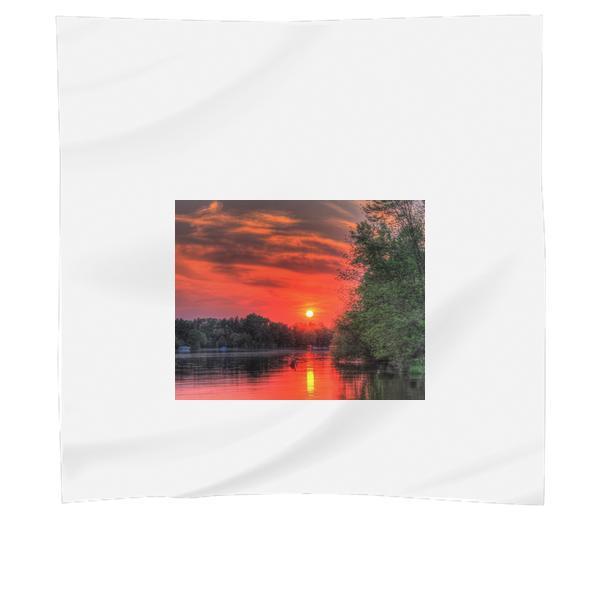 Scenic View Of Lake During Sunset Scarf