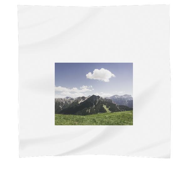 Mountains Under Cloudy Sky During Daytime Scarf