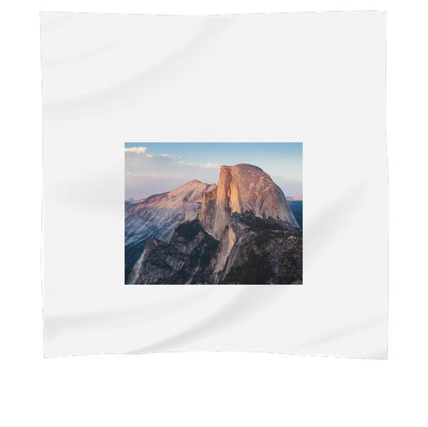 Rocky Mountain Under Cloudy Blue Sky Scarf