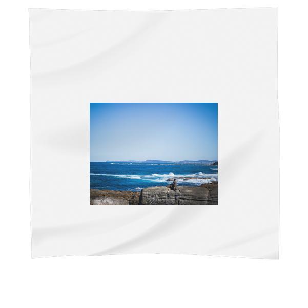 Brown Grey Stone Formation At The Sea Shore During Daytime Scarf