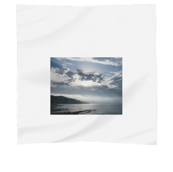 Blue Calm Water Near Mountain During Daytime Scarf