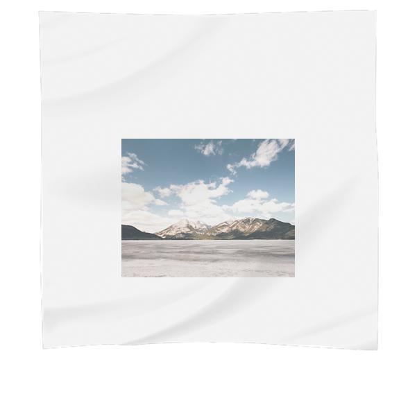 White Brown Mountain Under White Cloud And Blue Sky During Daytime Scarf