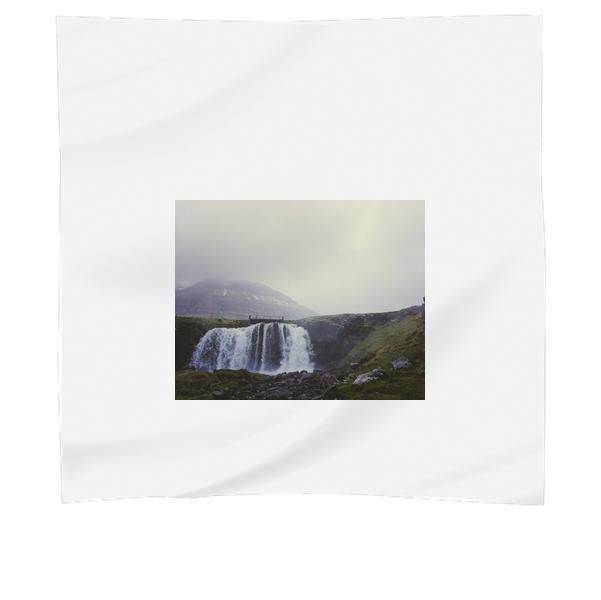 Landscape Photo Of Waterfalls Between Green Trees During Daytime Scarf