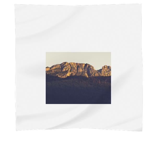 Rocky Mountain Surrounded Green Leaf Tree During Daytime Scarf