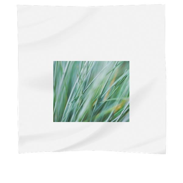 Green Grass CloseUp Photo Scarf