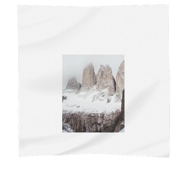 Landscape Photography Of Snowy Mountain Scarf