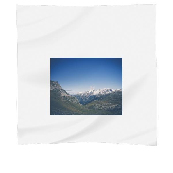 White And Green Mountain During Daytime Scarf