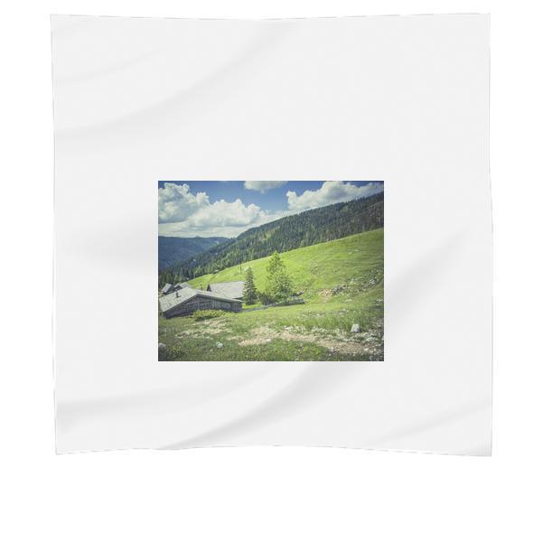 Grey Shed Surrounded By Green Grass During Daytime Scarf