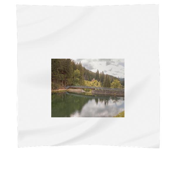 Green Body Of Water Near Trees During Daytime Scarf
