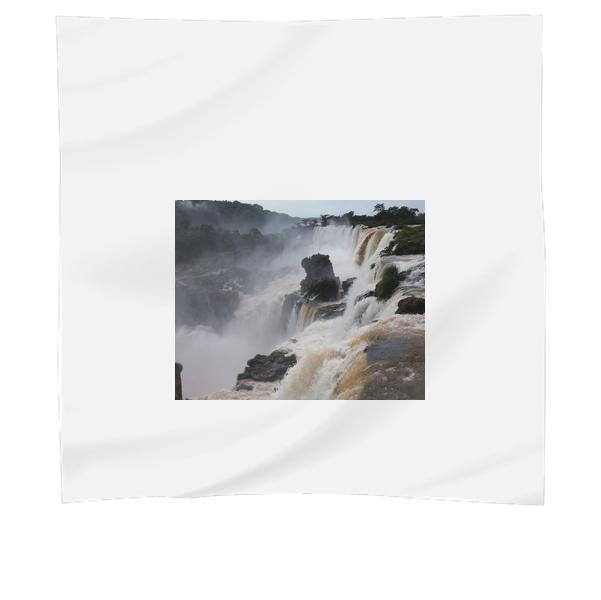 Water Falls Under White Clouds And Blue Sky During Daytime Scarf