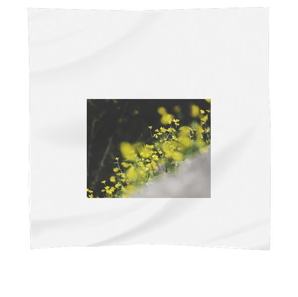 Yellow Flowers In Tilt Shift Lens Photography Scarf