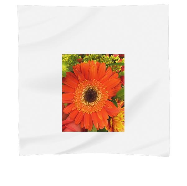 Orange And Black Petaled Flower In A Close Up Photography During Daytime Scarf