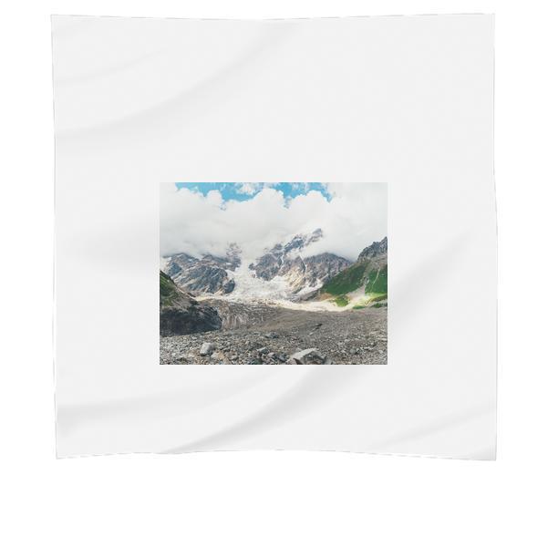 Green Grass On Mountain During Daytime Scarf