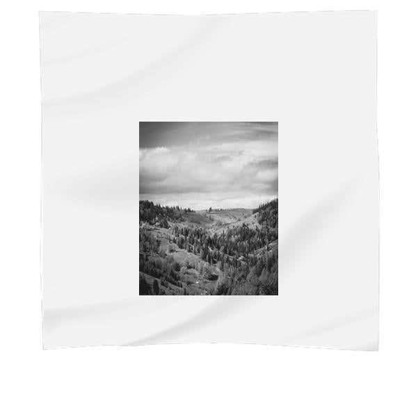 BlackAndWhite Landscape Mountains Nature Scarf
