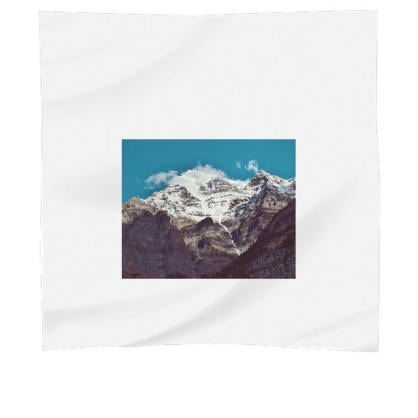 Snow Covered Mountain During Daytime Scarf