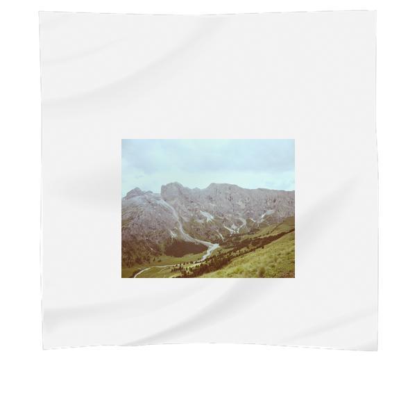 Grey Formation Of Rock Mountain By The Green Field During Daytime Scarf