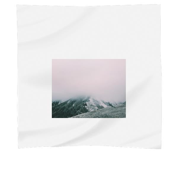 Mountains Nature Fog Scarf