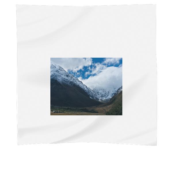 Mountains Covered With Snow During Daytime Scarf
