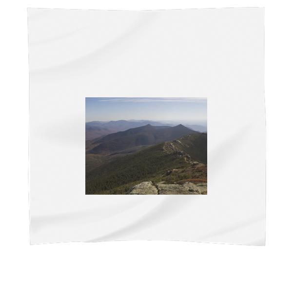 Green Mountain View During Sunny Cloudy Sky Scarf