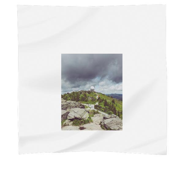 Green Trees Under Cloudy Sky During Daytime Scarf