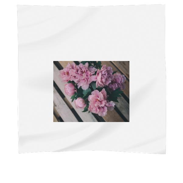 Pink Petaled Flower On Brown Surface In Close Up Photo Scarf