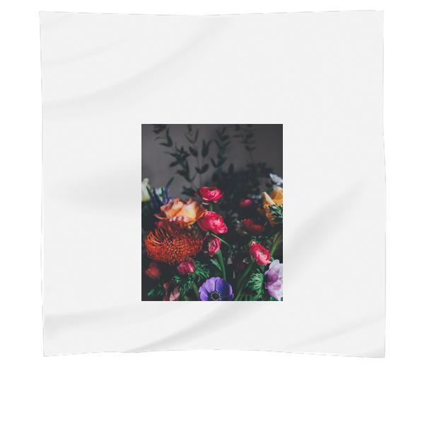 Flowers In Case Focus Photography Scarf