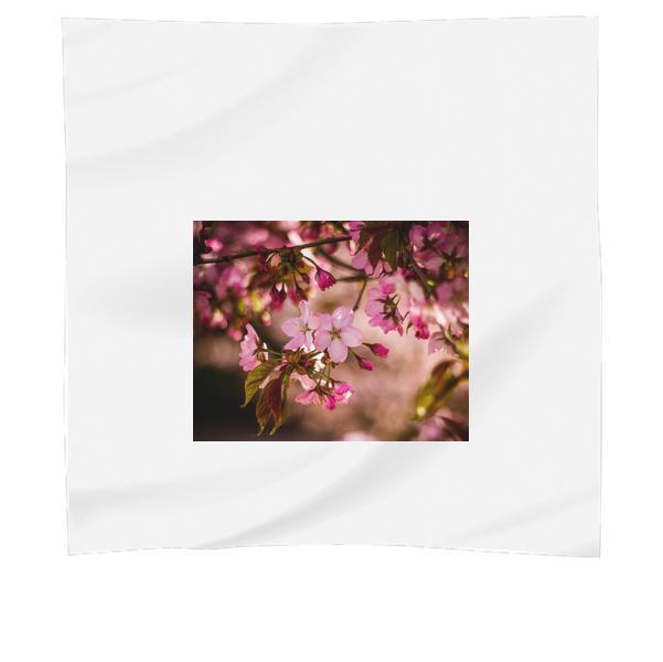 Pink Petaled Flower In Close Up Photo At Daytime Scarf