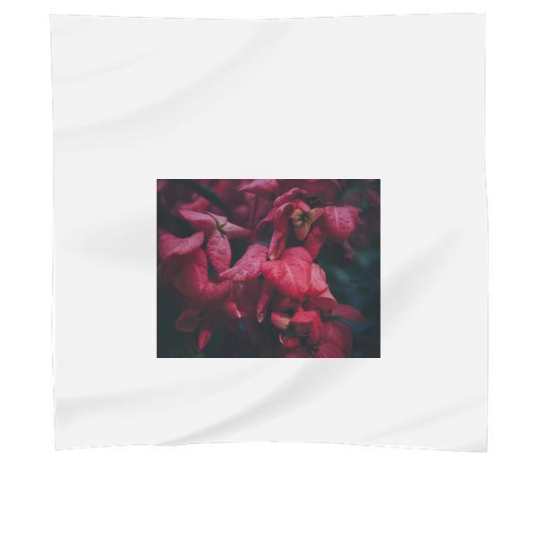 CloseUp Of Red Flowers Scarf