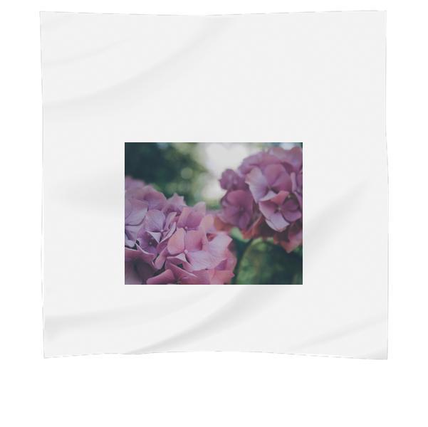 Pink Flowers During Daytime Scarf