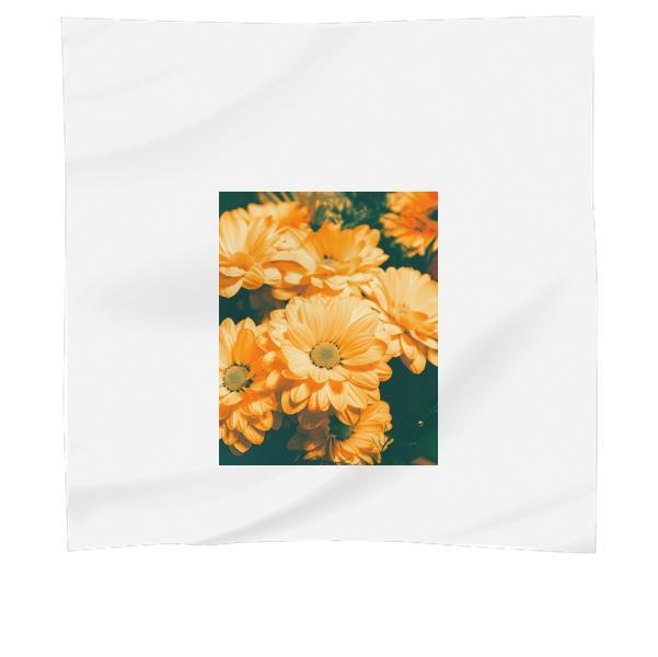 Flowers Plant CloseUp View Orange Scarf