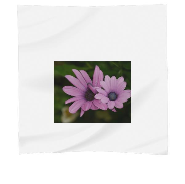 2 Purple Petaled Flower In Selective Focus Photography Scarf