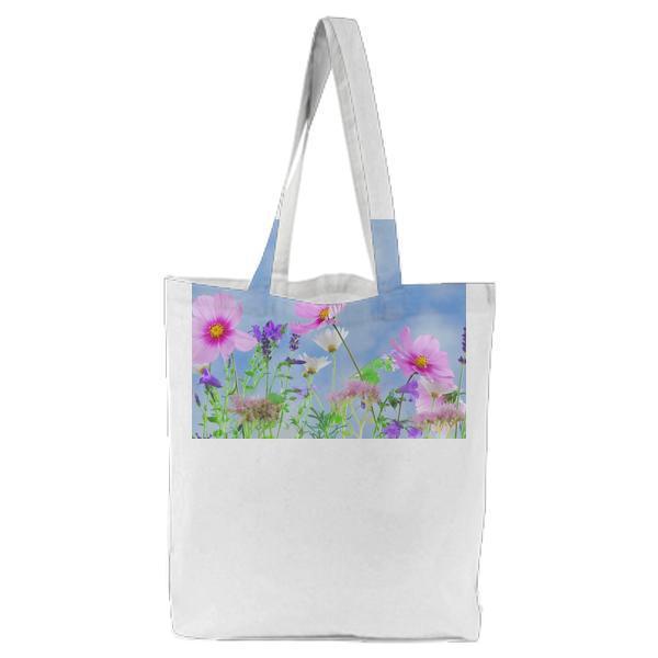 Pink Petaled Flower During Daytime Tote Bag