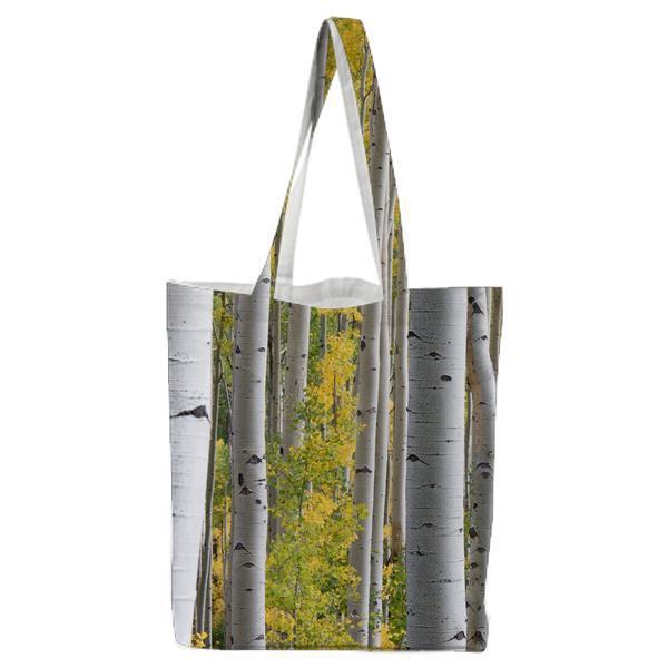 White Trees With Green Leafs During Daytime Tote Bag