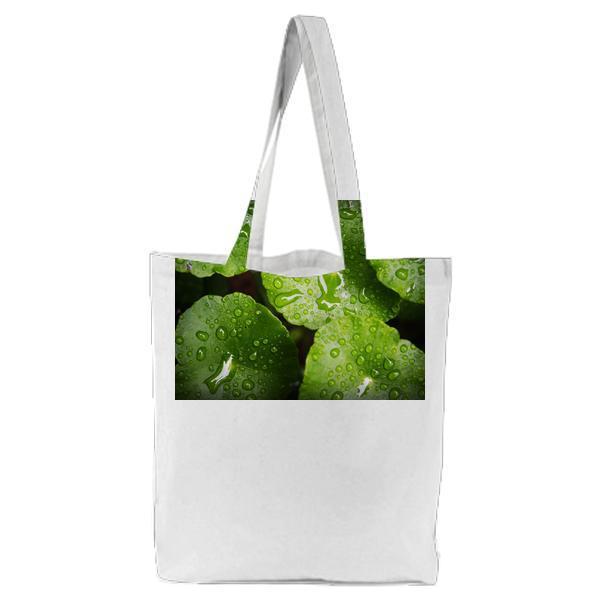 Green Waterlily Tote Bag