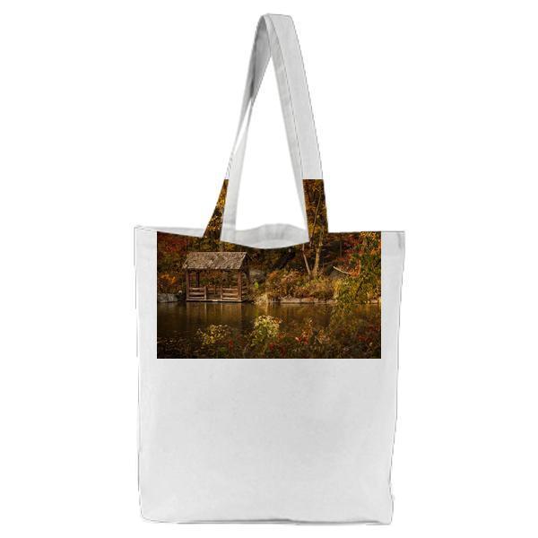 Nature Water Summer Forest Tote Bag