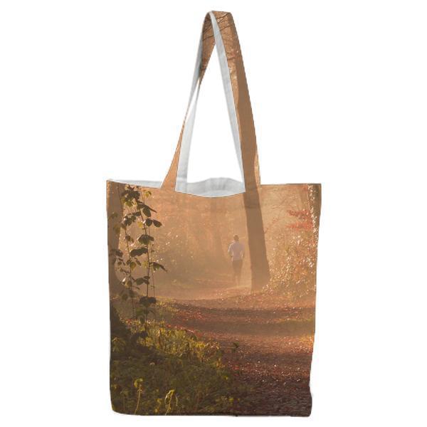 Scenic View Of Forest Tote Bag