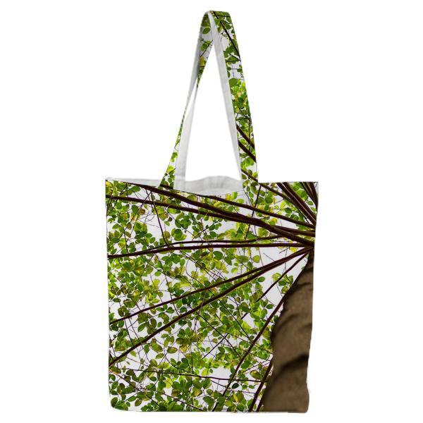 Bottom View Of Green Leaved Tree During Daytime Tote Bag