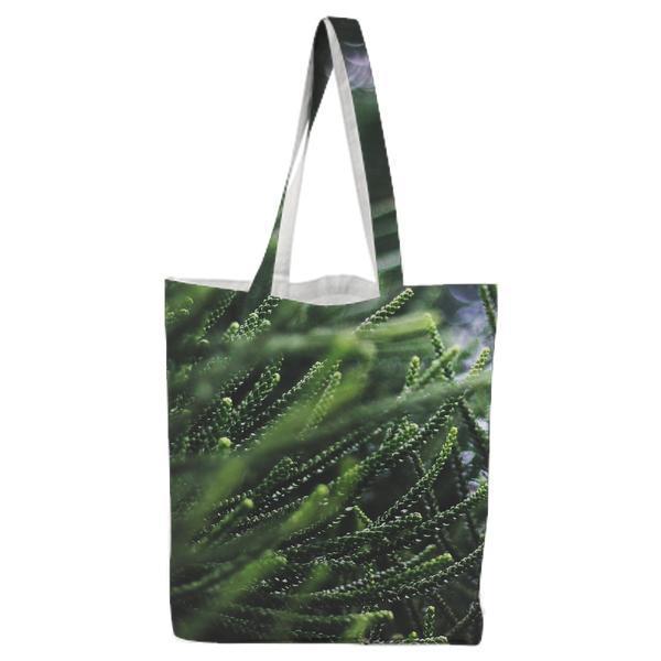 CloseUp Of Fresh Green Plant Tote Bag