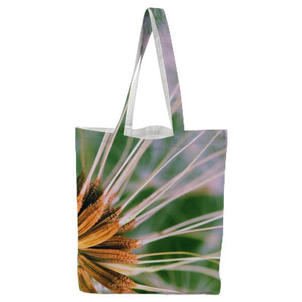 Closed Up Photograph Of Dandelion Seeds Tote Bag
