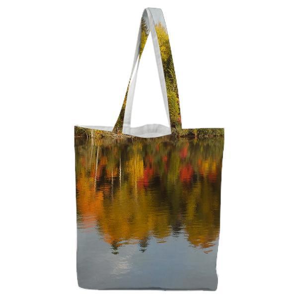 Landscape Nature Water Trees Tote Bag