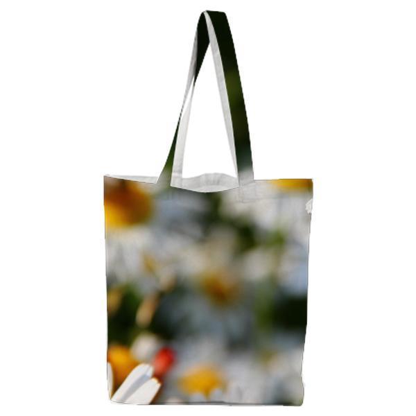 White And Yellow Flower View During Daytime Tote Bag