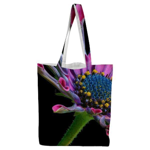 Macro Photography Of Pink And White Multi Petaled Flower Tote Bag