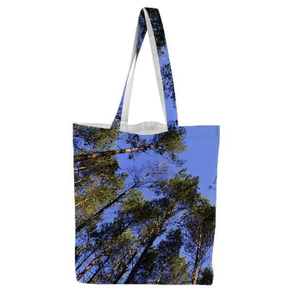 Tall Green Tree During Daytime Tote Bag